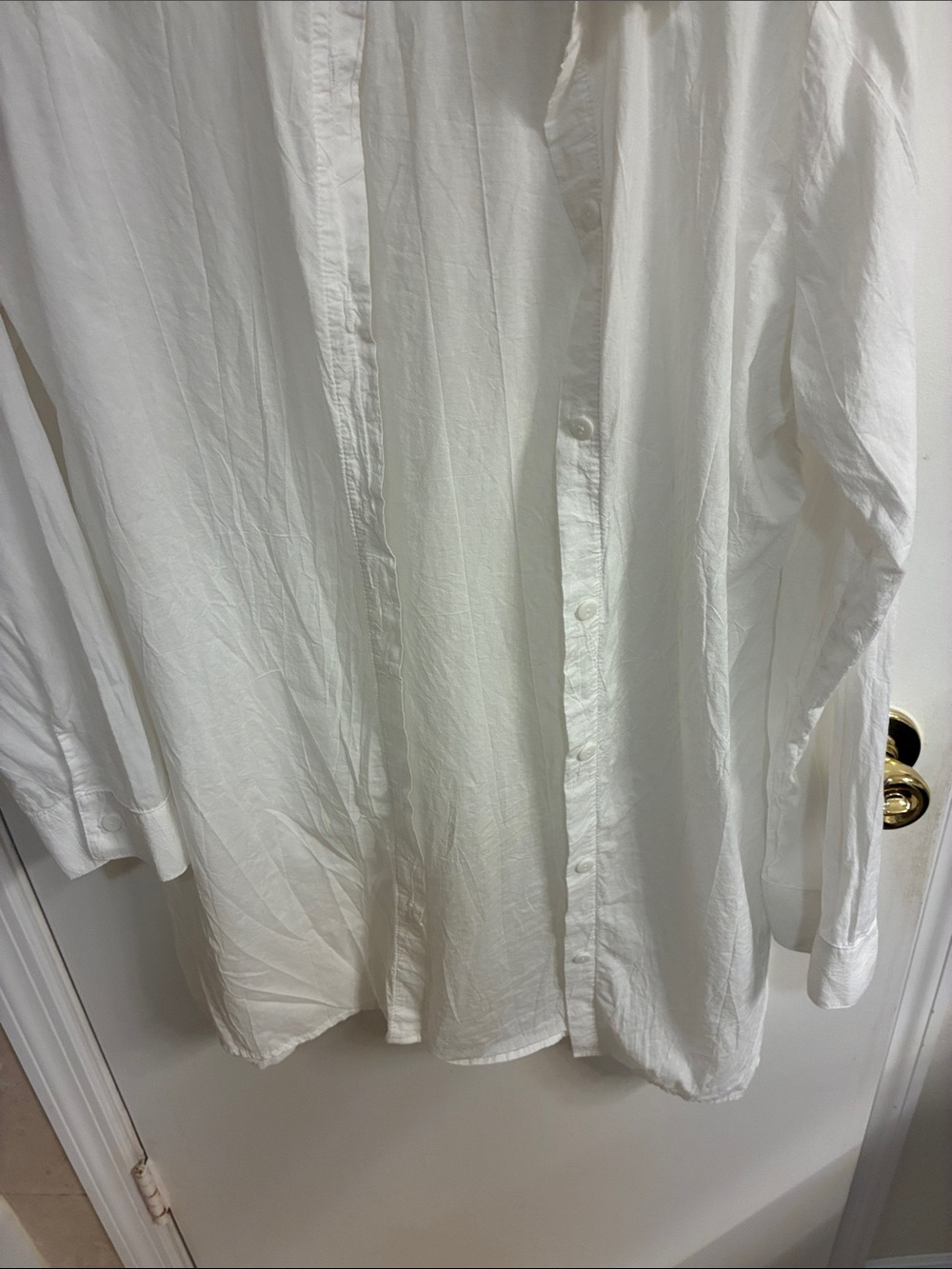 Tommy Bahama White Button-Front Cotton Cover Up Shirt Sz L - Picture 5 of 10